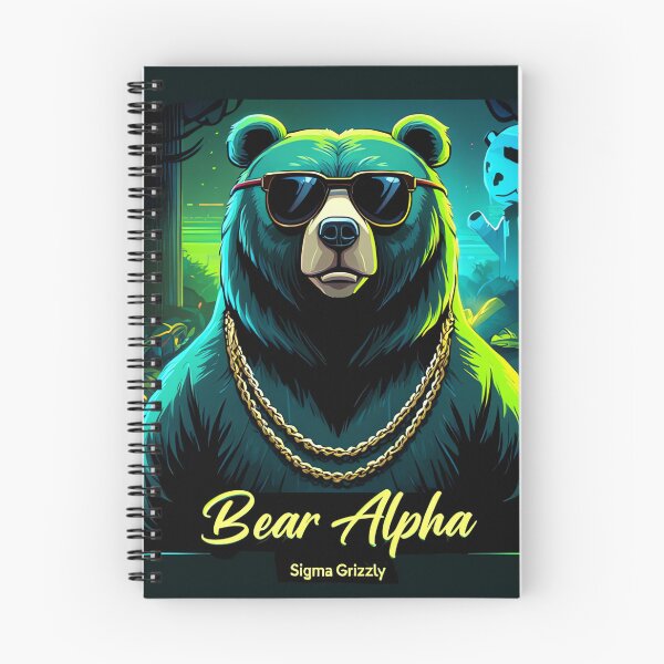 Item preview,  Bear Alpha Neon Sigma Grizzly designed and sold by BrightNook.