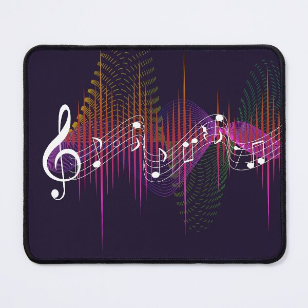 Item preview, Music notes - frequencies white designed and sold by LiskoDesign.