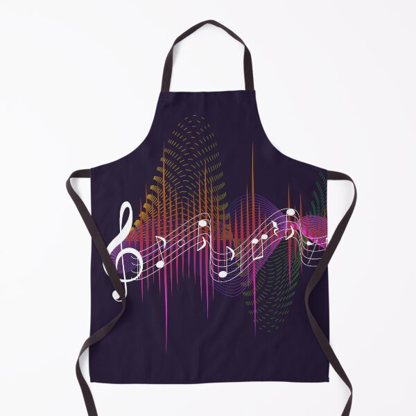 Item preview, Music notes - frequencies white designed and sold by LiskoDesign.