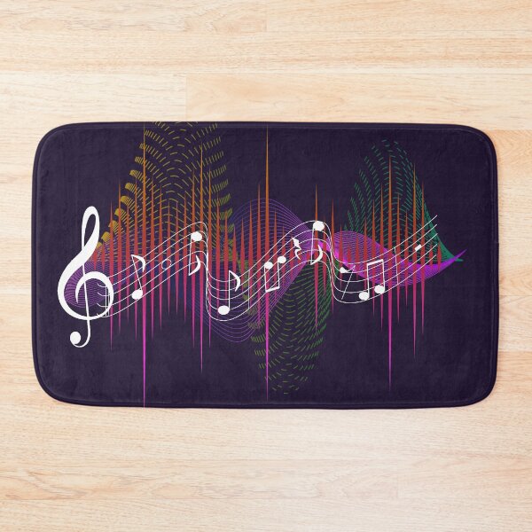 Item preview, Music notes - frequencies white designed and sold by LiskoDesign.
