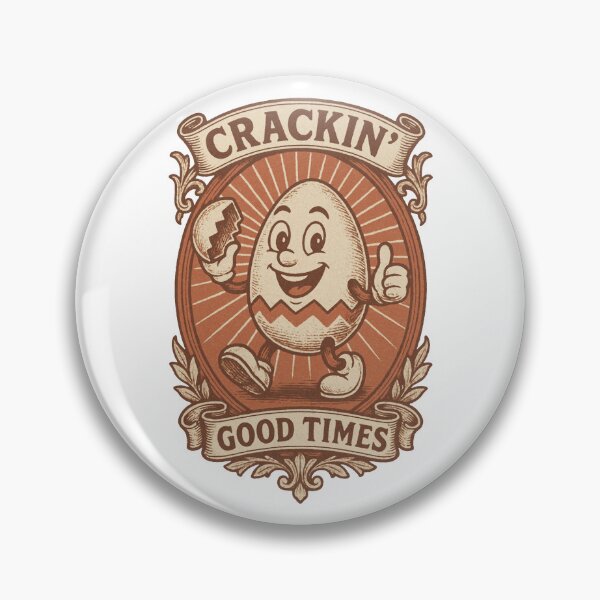 Item preview, Vintage Cracking Good Times Egg Character designed and sold by zzz888.