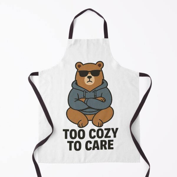 Item preview, Too Cozy to Care – Chill Streetwear Bear Design designed and sold by Chaaaaud.