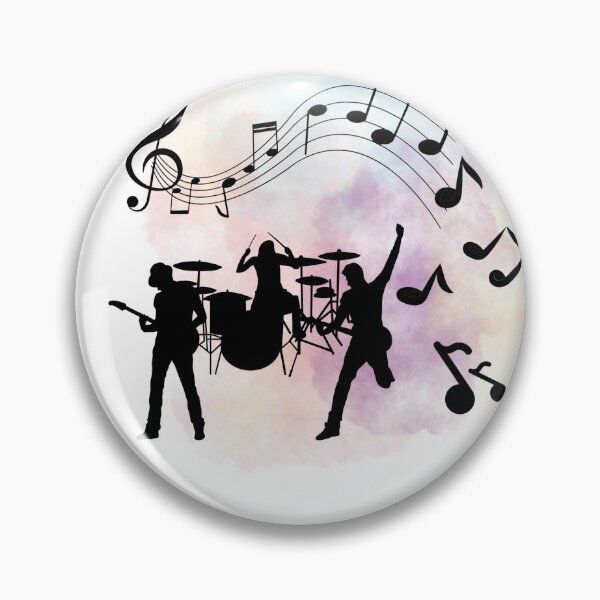 Item preview, Music notes falling - music band black  designed and sold by LiskoDesign.