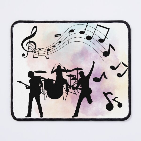 Item preview, Music notes falling - music band black  designed and sold by LiskoDesign.