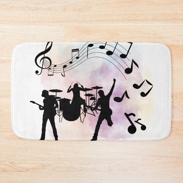 Item preview, Music notes falling - music band black  designed and sold by LiskoDesign.