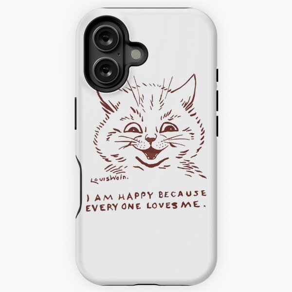 Vista previa del artículo con la obra «Louis Wain - Soy feliz porque todos me aman», diseñado y vendido por elinaarbidane.