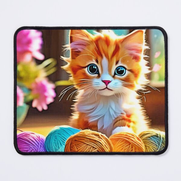 Item preview, Cute Kitten Yarn designed and sold by Health And Fitness Posts e-Store.