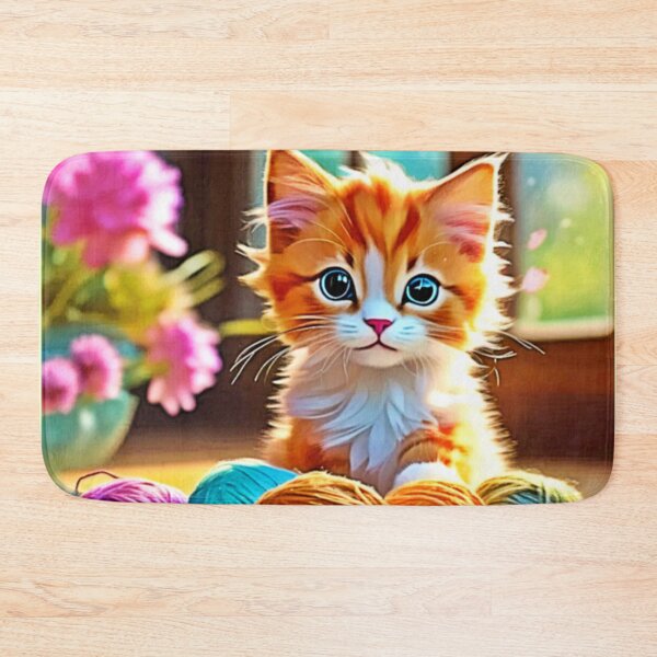 Item preview, Cute Kitten Yarn designed and sold by Health And Fitness Posts e-Store.