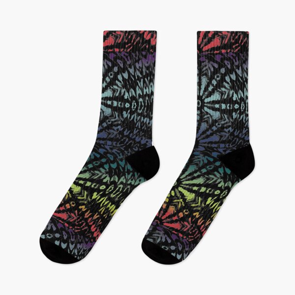 Item preview, Black Tie Dye with rainbow background designed and sold by AuroraXGreen.