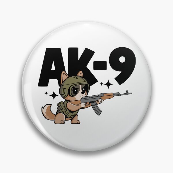 Item preview, AK-9! Tactical Dog AK-47 Pun designed and sold by PMCreative.