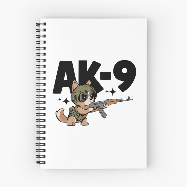 Item preview, AK-9! Tactical Dog AK-47 Pun designed and sold by PMCreative.