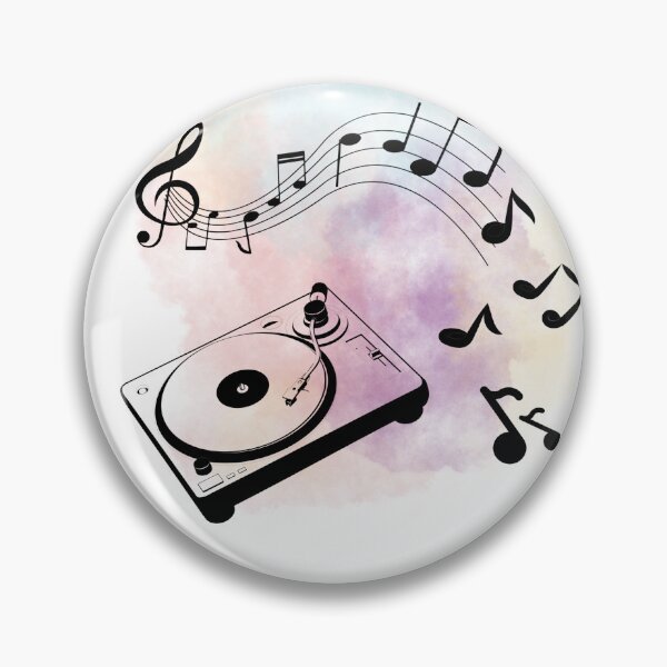 Item preview, Music notes falling - DJ black designed and sold by LiskoDesign.