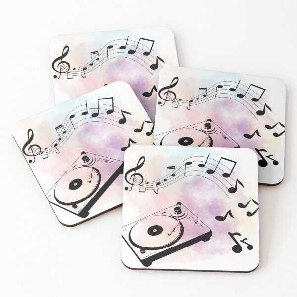 Item preview, Music notes falling - DJ black designed and sold by LiskoDesign.