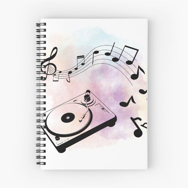 Item preview, Music notes falling - DJ black designed and sold by LiskoDesign.