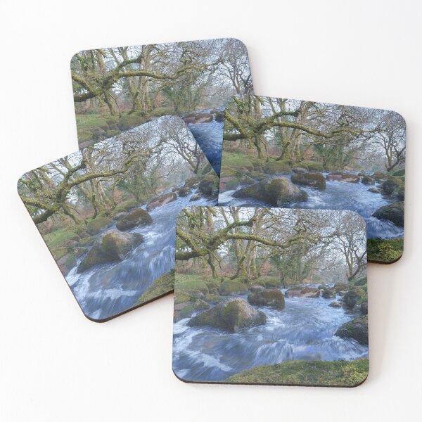 Item preview, Mossy Trees and River Dart Flowing at Dartmeet designed and sold by rawshutterbug.
