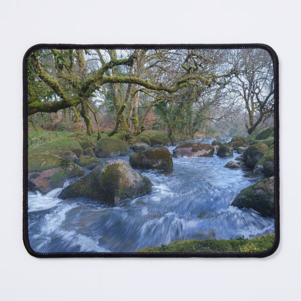 Item preview, Mossy Trees and River Dart Flowing at Dartmeet designed and sold by rawshutterbug.