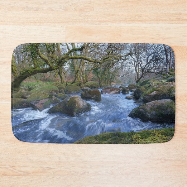 Item preview, Mossy Trees and River Dart Flowing at Dartmeet designed and sold by rawshutterbug.