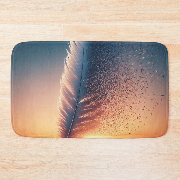 Item preview, Feather Floating - Golden Sunset designed and sold by Visual Nomad Club.