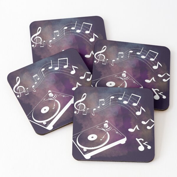 Item preview, Music notes falling - DJ white designed and sold by LiskoDesign.
