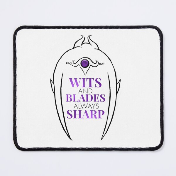 Item preview, Shadowheart – "Wits and Blades Always Sharp" | BG3 Cleric of Shar  designed and sold by The Asari Gamer.