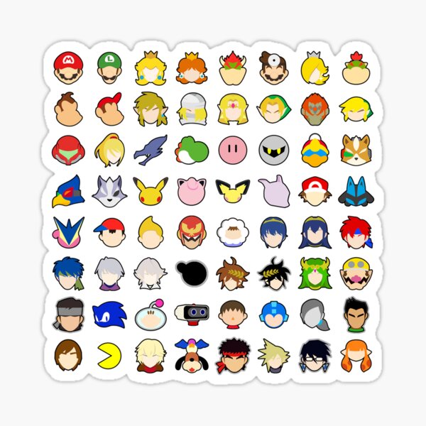 Item preview, Smash Ultimate Character Icons designed and sold by Ayo B.