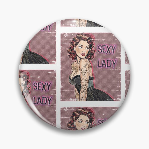 Item preview, Retro Pin-Up Tattooed Beauty designed and sold by Hen-C-Art.