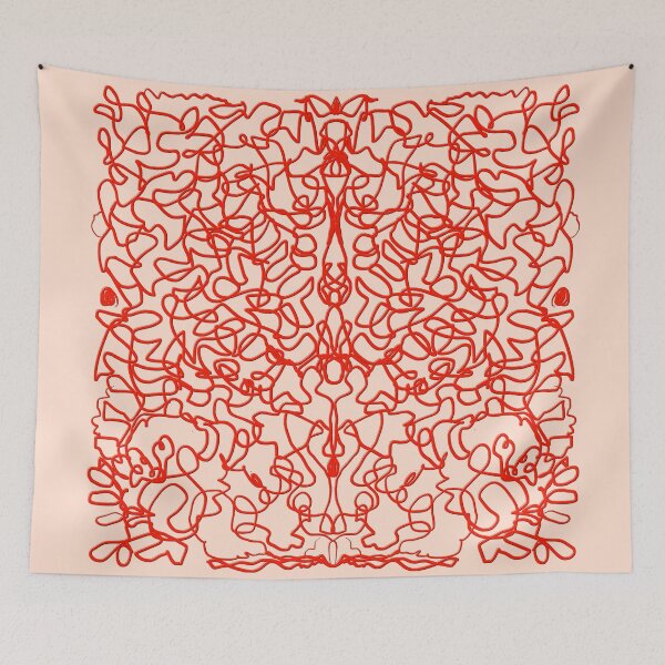 Item preview, red threads weaving designed and sold by ArtKseniia.