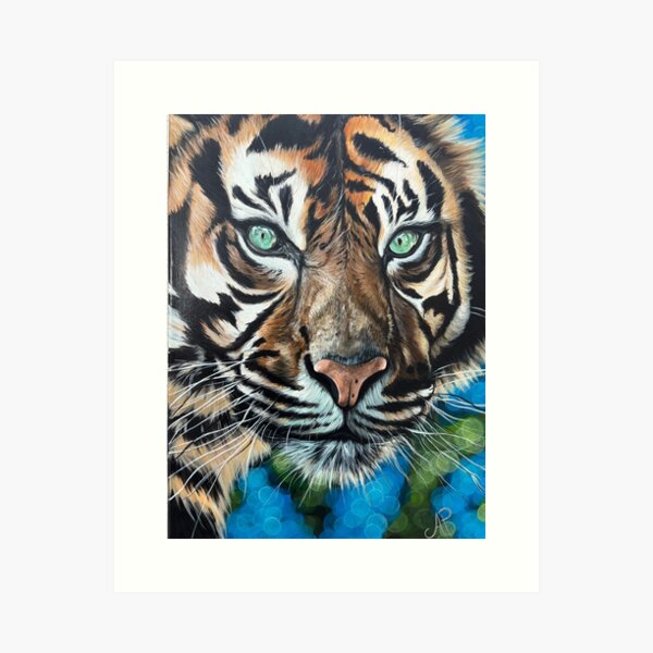 Item preview, Azure Eyes, Fading stripes designed and sold by Aubrey Philbin Art.