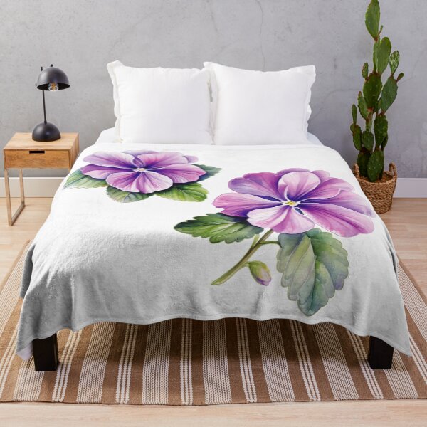 Item preview, Violet Wildflowers Aesthetic | Botanical Floral Pattern Design designed and sold by PnrArtDesign.