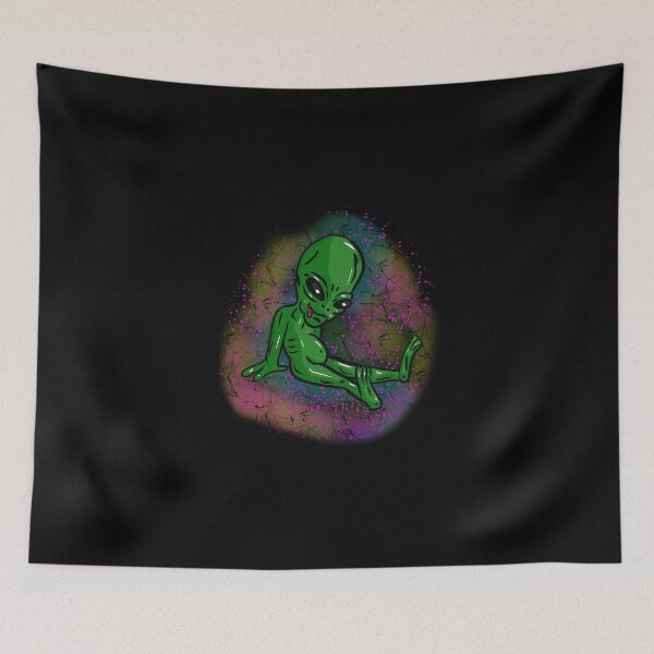 Item preview, Green alien with relaxed tongue designed and sold by Joncasmiart.