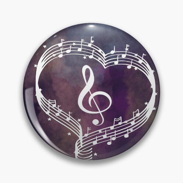 Item preview, music notes heart designed and sold by LiskoDesign.
