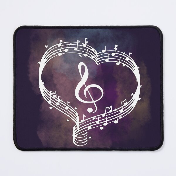 Item preview, music notes heart designed and sold by LiskoDesign.
