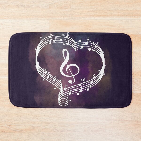 Item preview, music notes heart designed and sold by LiskoDesign.