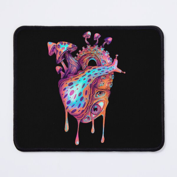 Item preview, Neon Heart made of Mushrooms, Eyes, Tentacles, and a Slug designed and sold by Robin Mosher.