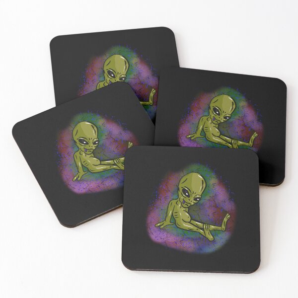 Item preview, Gray alien sitting with tongue relaxed designed and sold by Joncasmiart.
