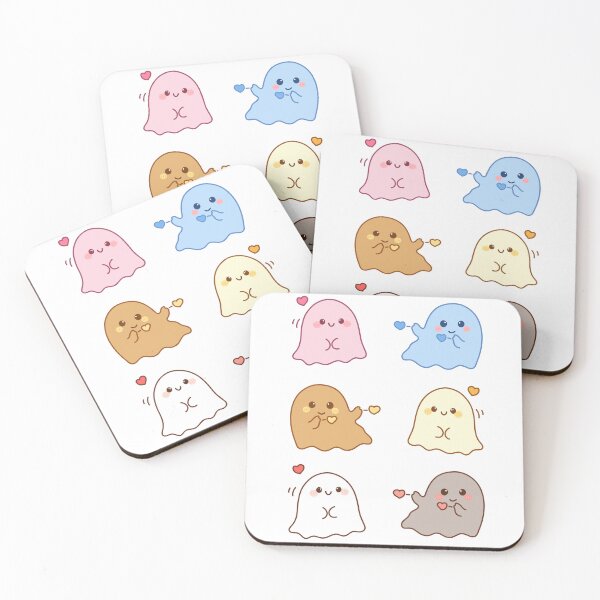 Item preview, Sweet expressions of cute little ghosts designed and sold by Riley-art102.