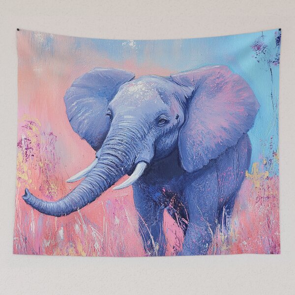 Item preview, Elephant: In the intoxication of colors designed and sold by ArtHouseNiklas.