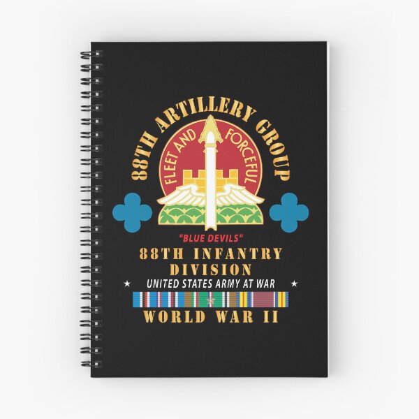 Item preview, 88th Artillery Group - DUI - 88th Infantry Division - Blue Devils - w WWII EUR SVC X 300 designed and sold by Military Insignia Products.