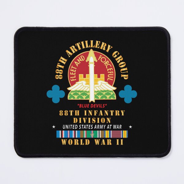 Item preview, 88th Artillery Group - DUI - 88th Infantry Division - Blue Devils - w WWII EUR SVC X 300 designed and sold by Military Insignia Products.
