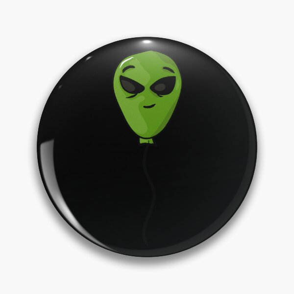 Item preview, Green alien balloon with a smile designed and sold by Joncasmiart.