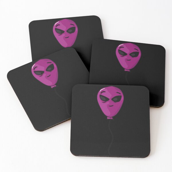 Item preview, Purple alien balloon with smile designed and sold by Joncasmiart.
