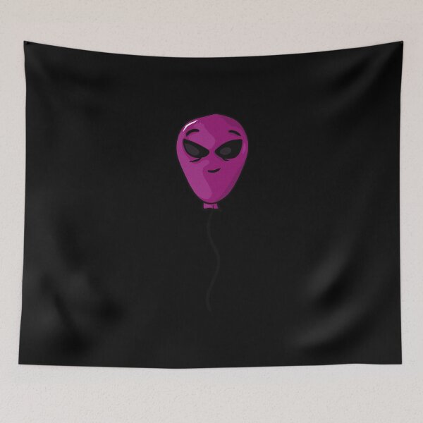 Item preview, Purple alien balloon with smile designed and sold by Joncasmiart.