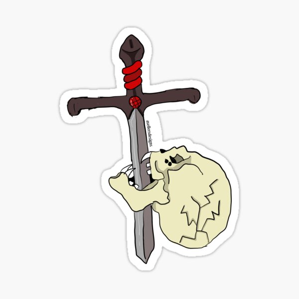Item preview, Skull and sword designed and sold by Asellersdesigns.