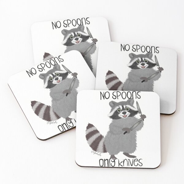 Item preview, No Spoons, only knives designed and sold by ALGDoodles.