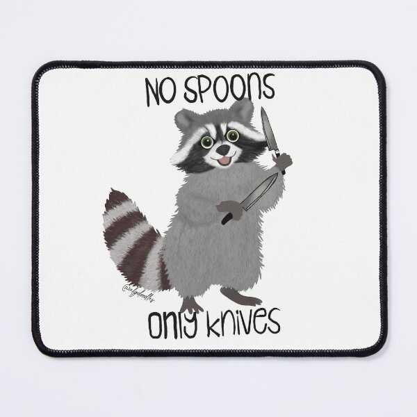 Item preview, No Spoons, only knives designed and sold by ALGDoodles.