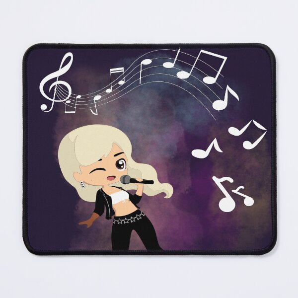 Item preview, Music notes falling - female singer blonde designed and sold by LiskoDesign.
