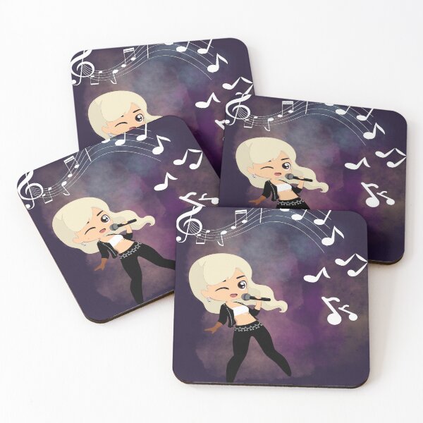 Item preview, Music notes falling - female singer blonde designed and sold by LiskoDesign.