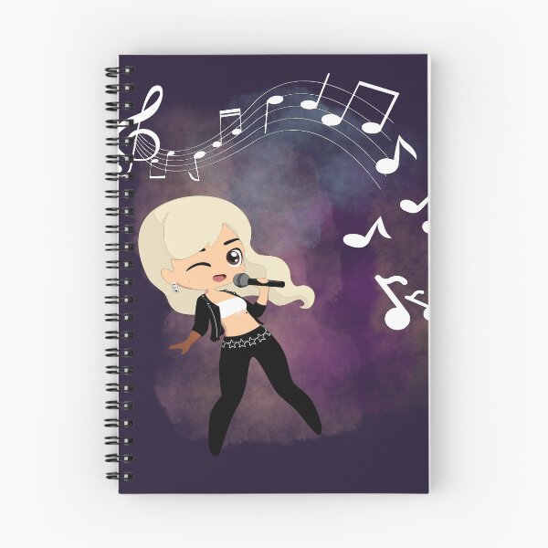 Item preview, Music notes falling - female singer blonde designed and sold by LiskoDesign.