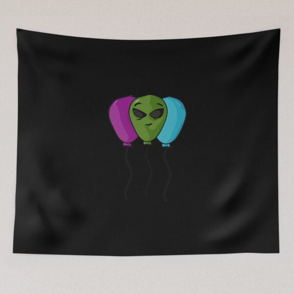 Item preview, Colorful alien balloons with smiles designed and sold by Joncasmiart.