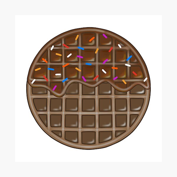 Item preview, Chocolate Waffles With Sprinkles designed and sold by Sartoris Art.